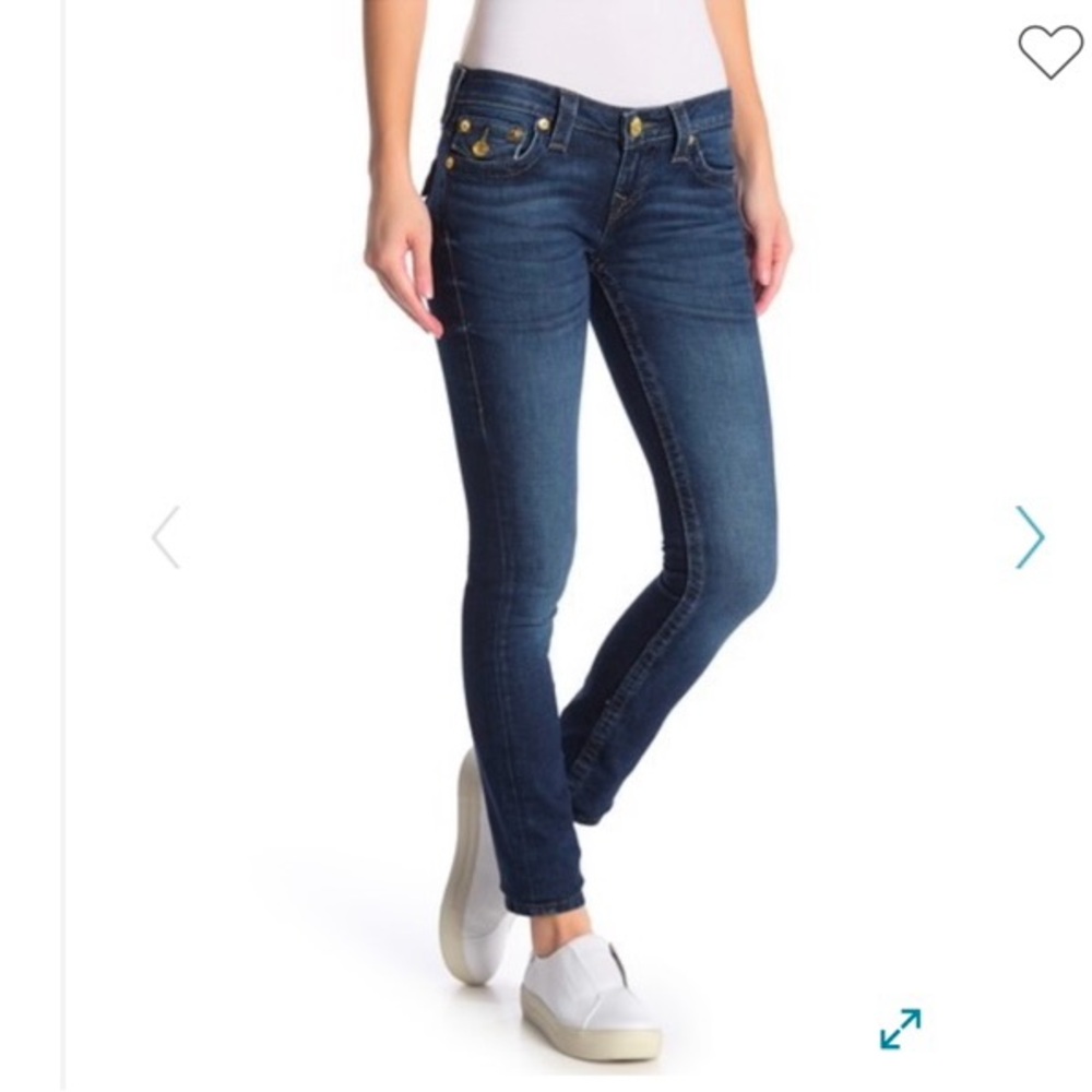 True Religion Stella Lurex  Skinny Jeans Size 32